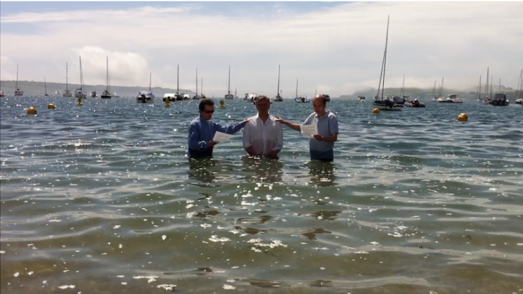 Baptism in the sea