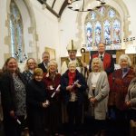 This year's Cross of St Piran awardees with the Bishop of Truro