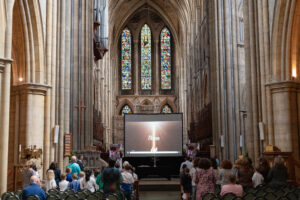 Image shows inside the cathedral