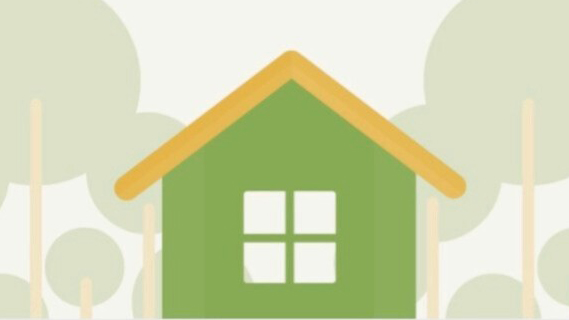 Illustration of a green house and trees. Reads: "The Coachhouse Food Hub".