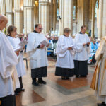 people in the cathedral.