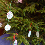Christmas decorations on Christmas tree