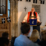 Bishop David in the church.
