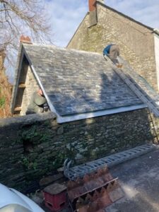 Sexton Hut's roof